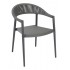 RP-01A Woven Aluminum Modern Transitional Traditional Outdoor Stackable Restaurant Arm Chair.